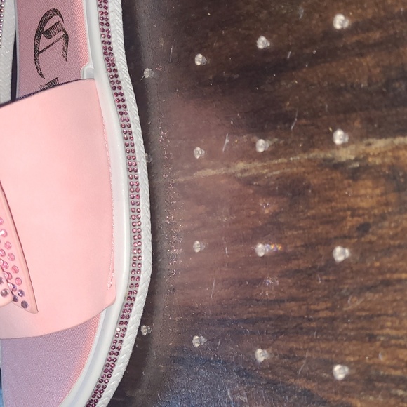 💕HP💕Juicy Couture Pink Rhinestone Bow Sandals - Size 10 - Picture 11 of 12